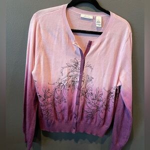 JH Collectibles Pink and Purple Ombre Cardigan